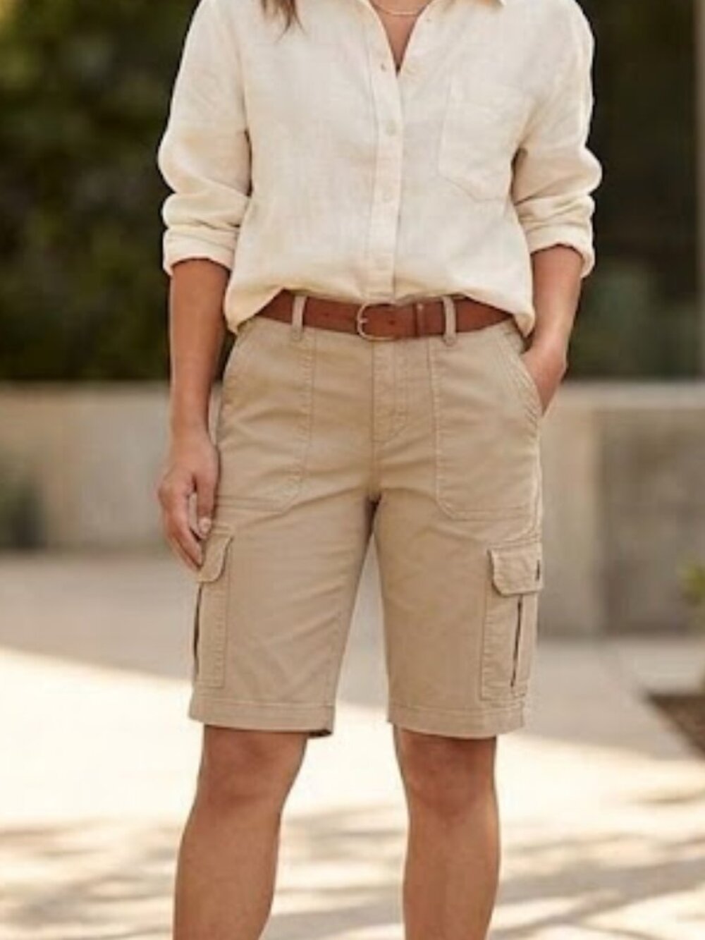 Petite Cargo Shorts Women's‎ Pants Short 8P Sz 8